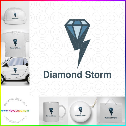 Compra un diseño de logo de Diamond storm 62682