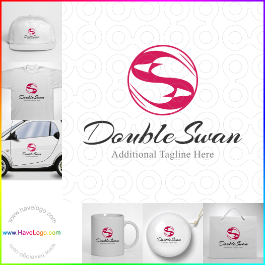 Compra un diseño de logo de Double Swan 61242