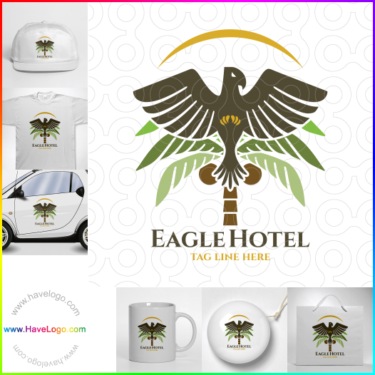 Compra un diseño de logo de Eagle Hotel 60573