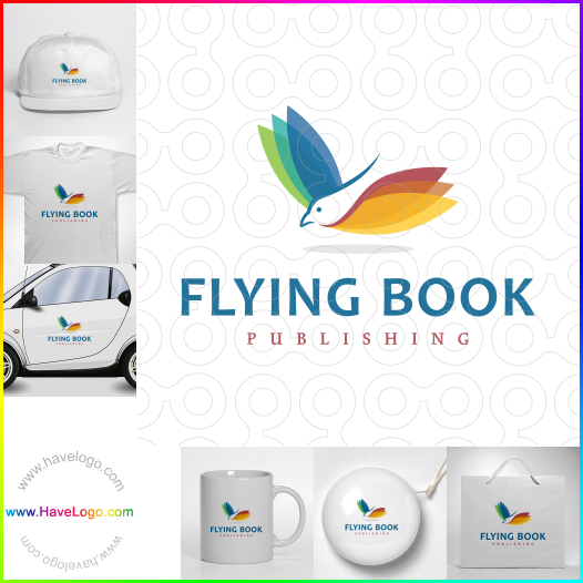 Compra un diseño de logo de Flying Book 62094