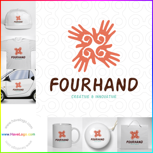 Compra un diseño de logo de Four Hand 60137