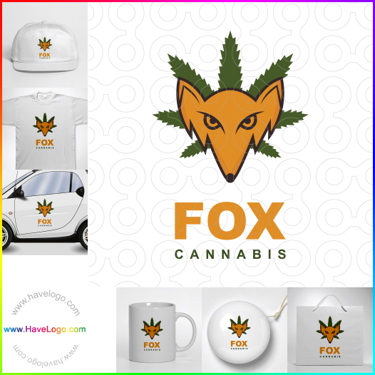 Compra un diseño de logo de Fox Cannabis 62060