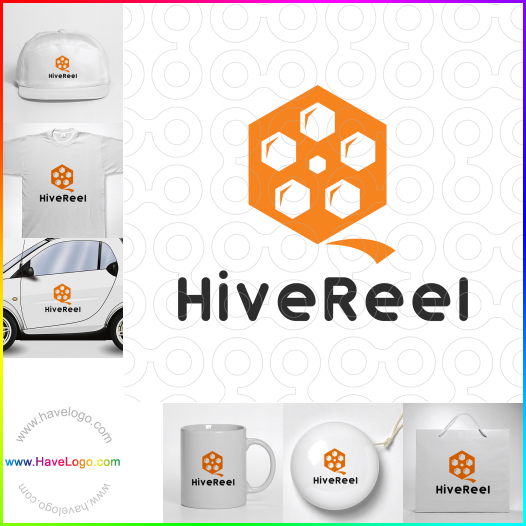 Compra un diseño de logo de Hive Reel 66733
