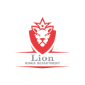 Logo Département des rois lion,