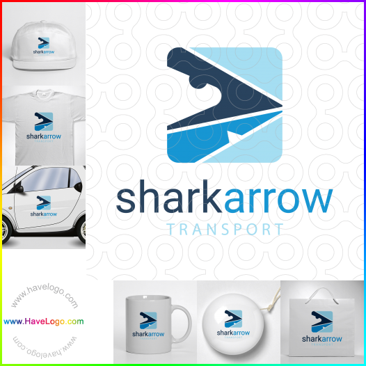 Compra un diseño de logo de Shark Arrow 61529