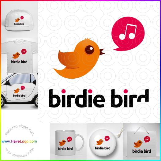 Compra un diseño de logo de pájaro 10834