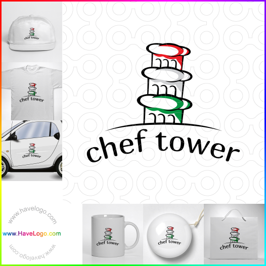 Compra un diseño de logo de torre del chef 62961