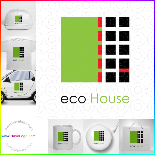 Acheter un logo de maison écologique - 64556