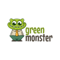 logo de monstruo verde