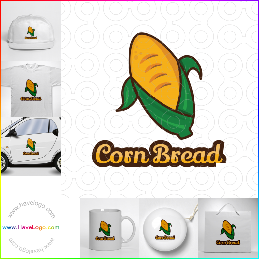 Compra un diseño de logo de Pan de maíz 63781