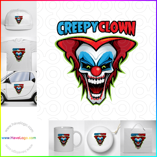 Compra un diseño de logo de Creepy Clown 63762