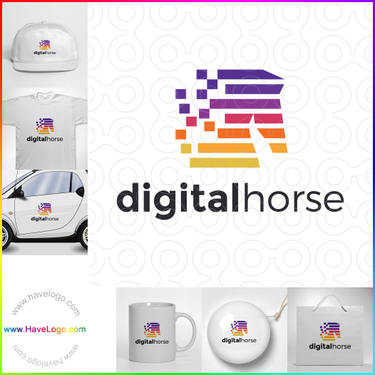 Compra un diseño de logo de Digital Horse 67422