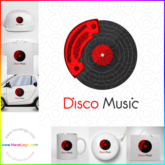 Compra un diseño de logo de Disco Música 66735
