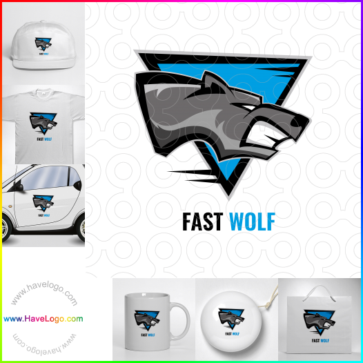 Koop een Snelle wolf logo - ID:66502