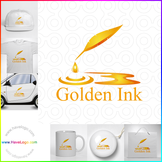 Koop een Gouden inkt logo - ID:62790