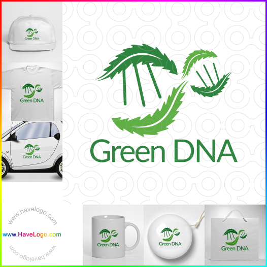 Acheter un logo de ADN vert - 61022