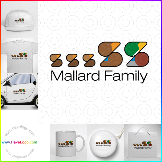 Compra un diseño de logo de Familia Mallard 67017
