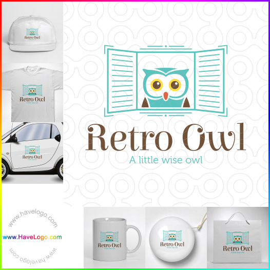 Compra un diseño de logo de Retro Owl 65096