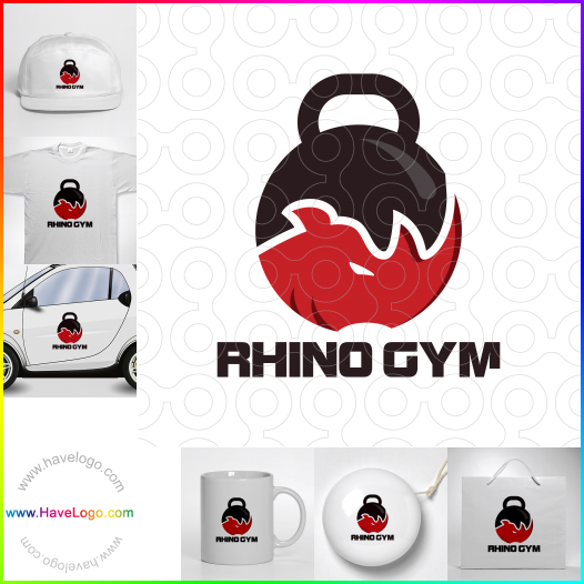 Compra un diseño de logo de Gimnasio Rhino 61445