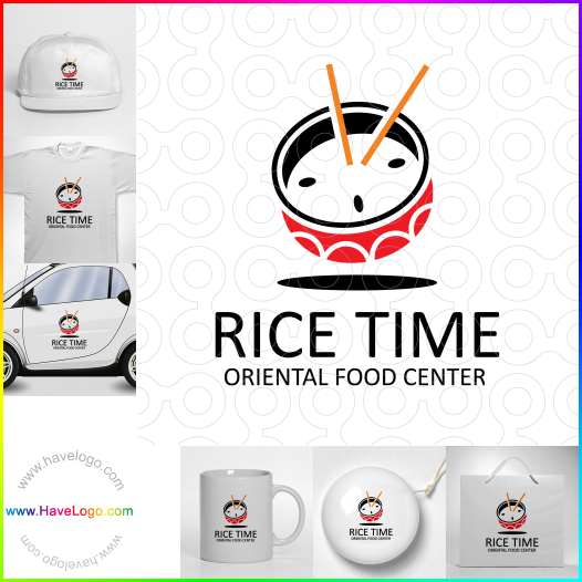 Compra un diseño de logo de Rice Time Oriental Food Center 62871