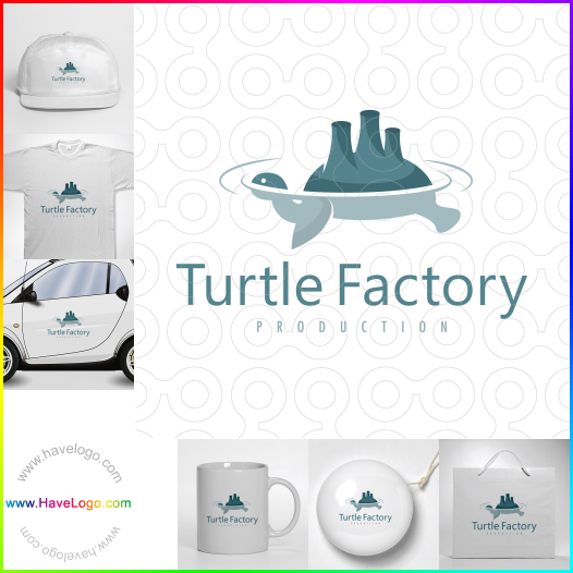 Compra un diseño de logo de Fábrica de tortugas 61624