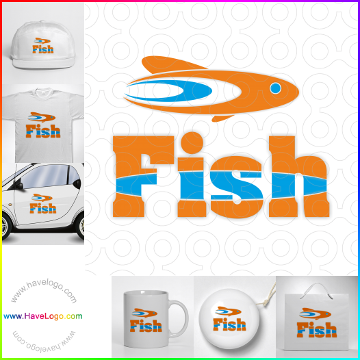 Compra un diseño de logo de pescado 9548