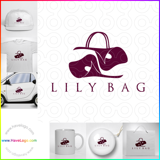 Compra un diseño de logo de lily bag 64345