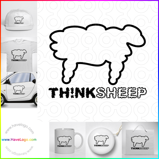 Compra un diseño de logo de ovejas 8433