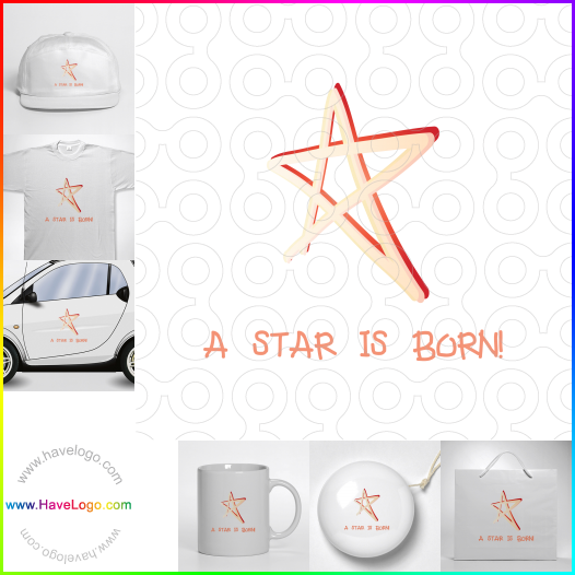 Koop een vallende ster logo - ID:31942
