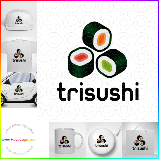 Compra un diseño de logo de trisushi 60351