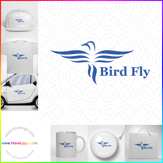 логотип Bird Fly - 63594