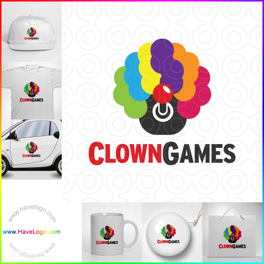 このClown Gamesのロゴデザインを購入する - 67135