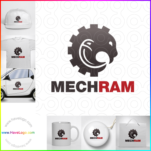 このMech Ramのロゴデザインを購入する - 66618