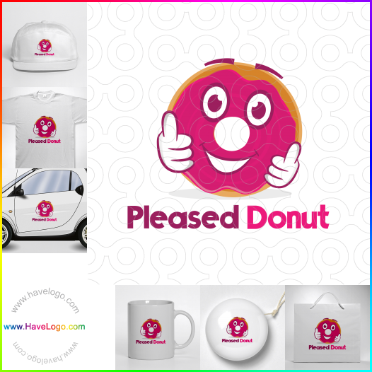 購買此高興的甜甜圈logo設計65751