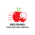логотип Red Rhino Food Delivey