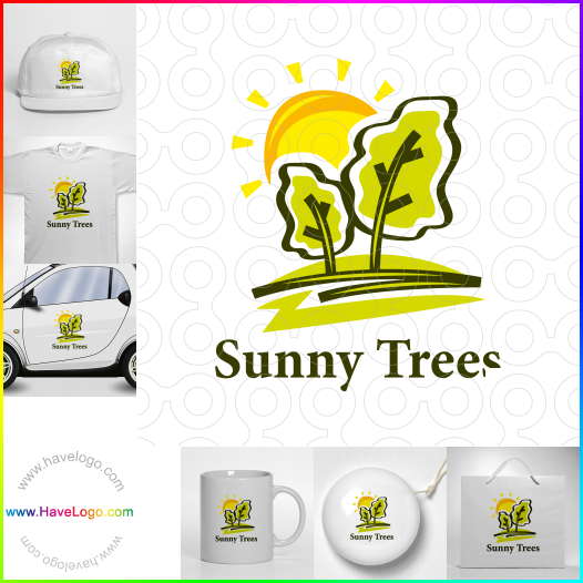 логотип Солнечные деревья - 67046