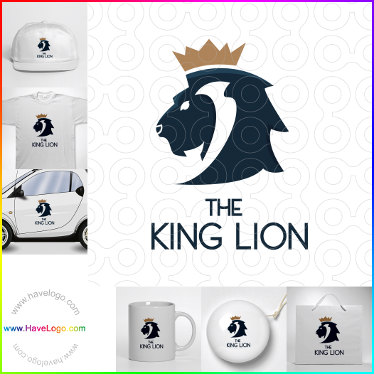購買此國王獅子logo設計61690
