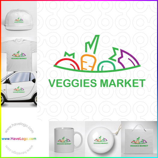 この野菜市場のロゴデザインを購入する - 64443