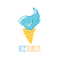 gefrorenen Joghurt Logo