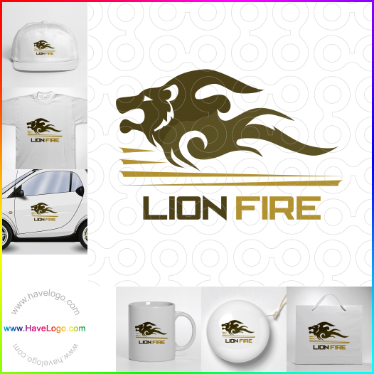 логотип голова льва - 33438