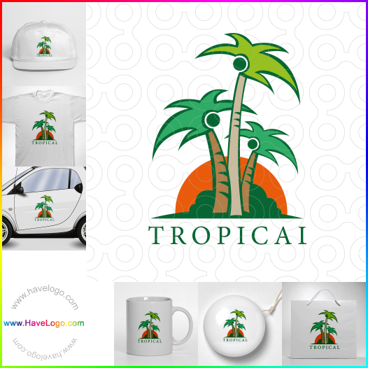 購買此棕櫚樹logo設計56451
