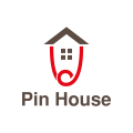 логотип булавка дом