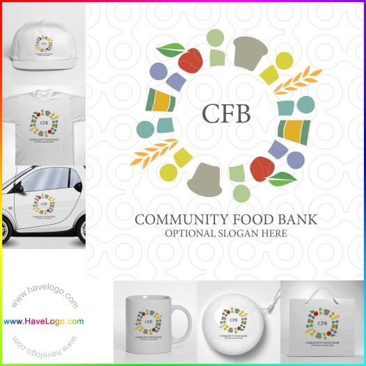 購買此社區食物銀行logo設計34350