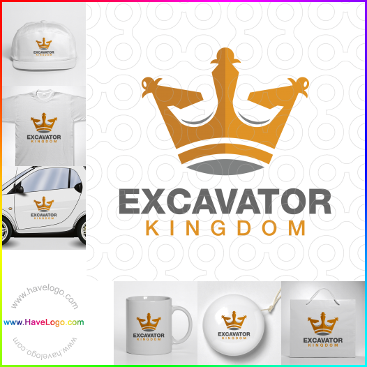 логотип Экскаваторное королевство - 62592