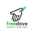自由的鴿子Logo
