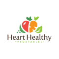 Herz gesundes Gemüse Logo