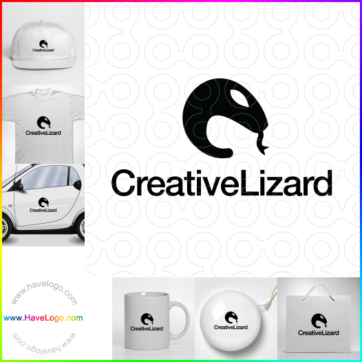 購買此創造性的蜥蜴logo設計64042
