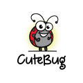 可愛的蟲子Logo