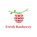 新鮮的樹莓Logo