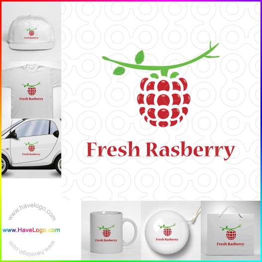 購買此新鮮的樹莓logo設計67393